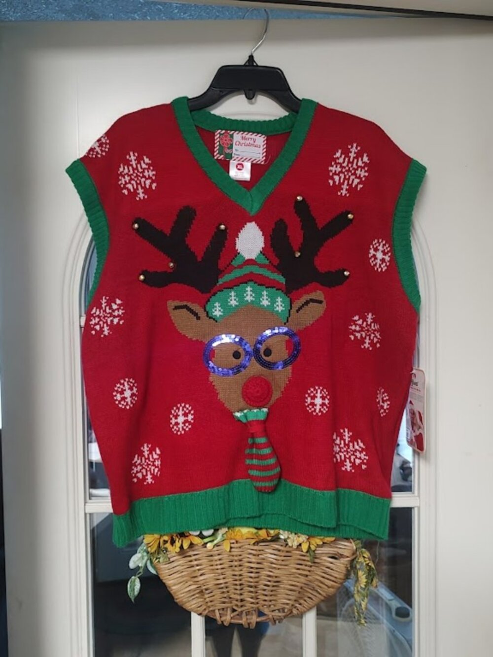 New Great Christmas Rudolph Sweater Vest Size Women's XL